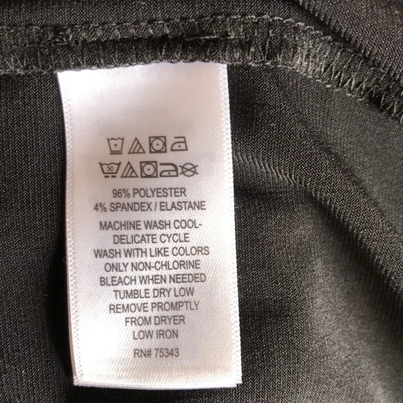 NWT Tahari solid black sleeveless shift dress - Picture 6 of 6